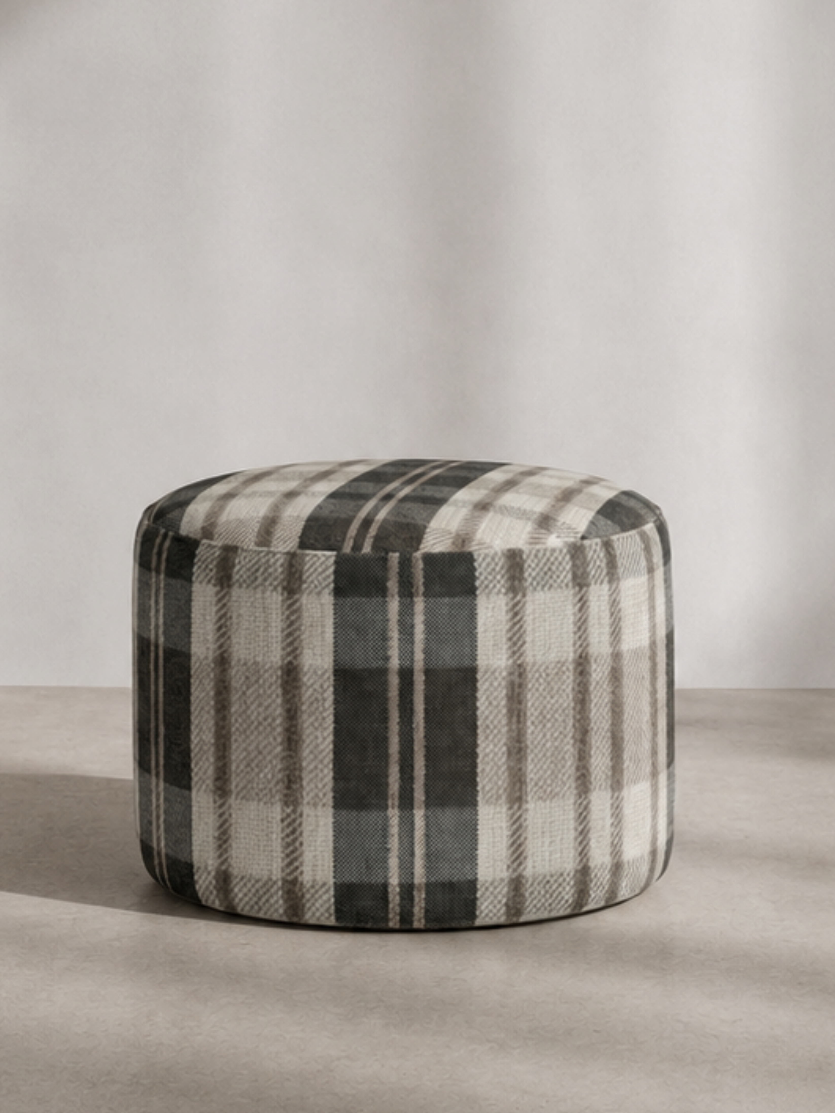 ella plaid ottoman